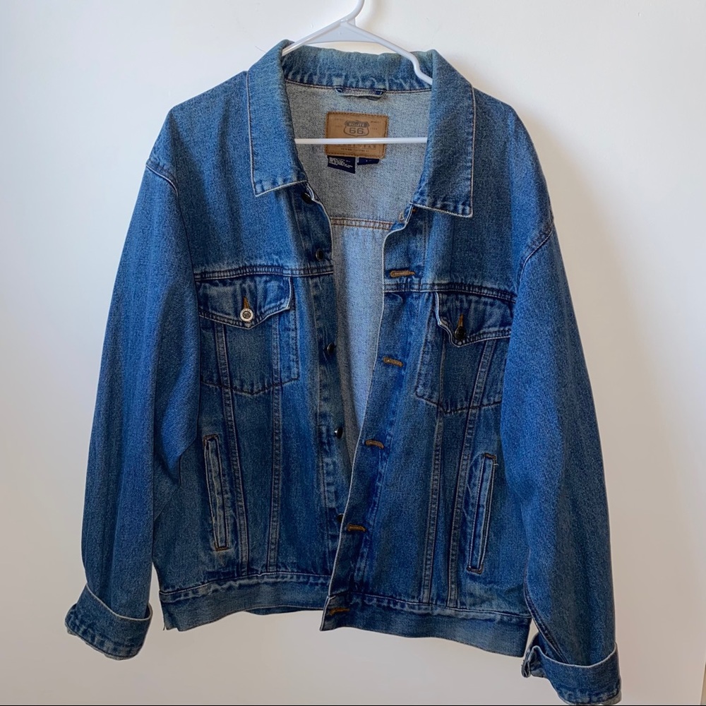 🤍 Route 66 Vintage Denim Jacket 🤍